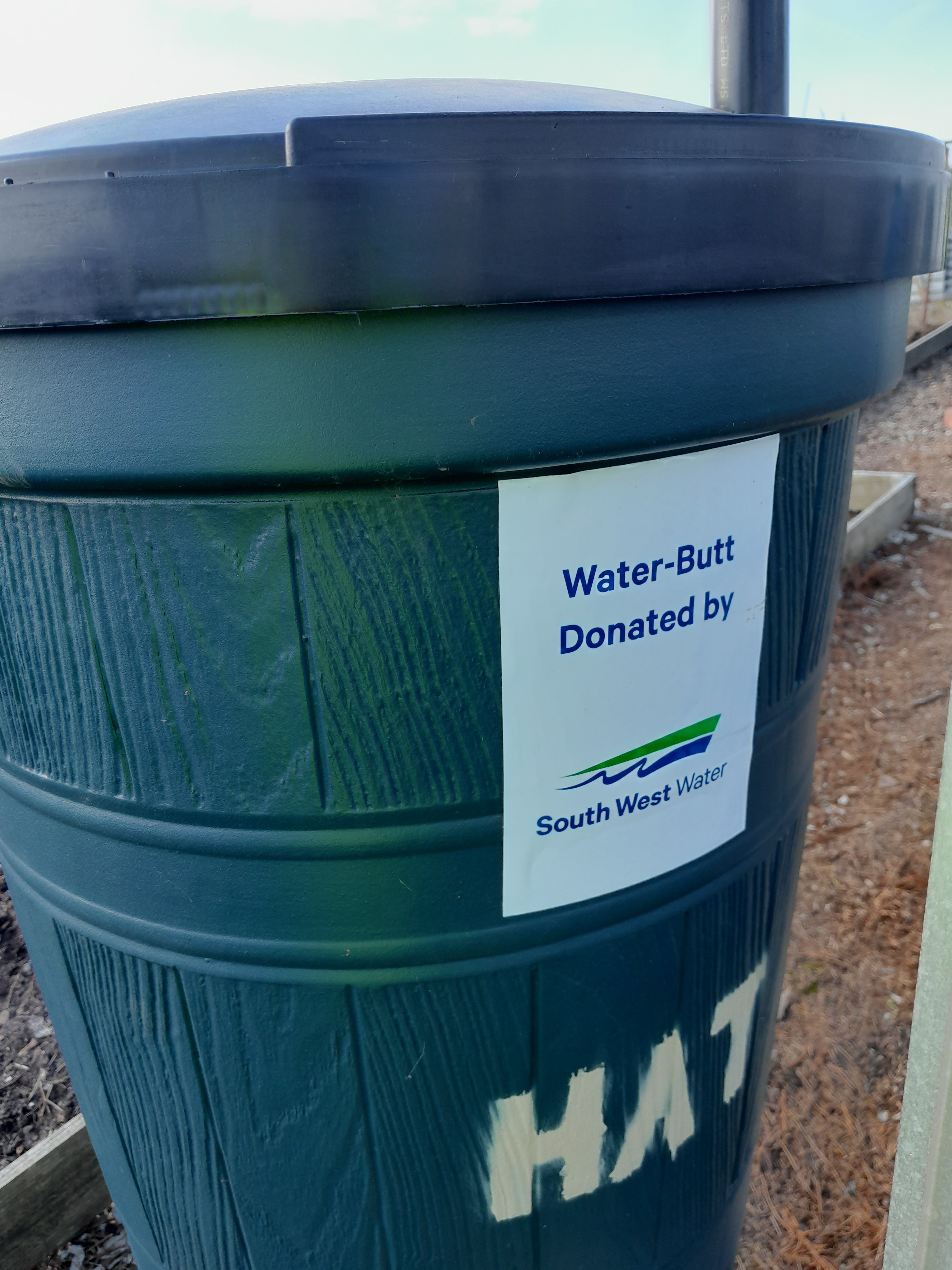 Water Butt donated by South West Water