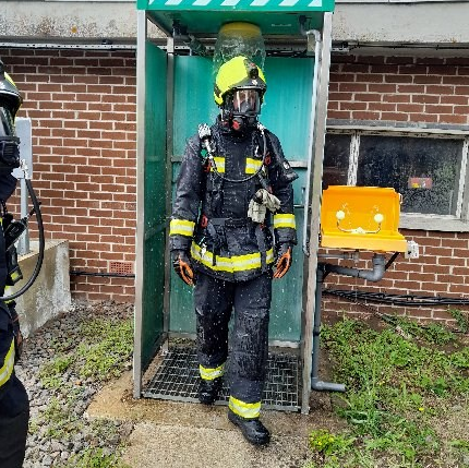 Fire and rescue training heats up at Exeter water site