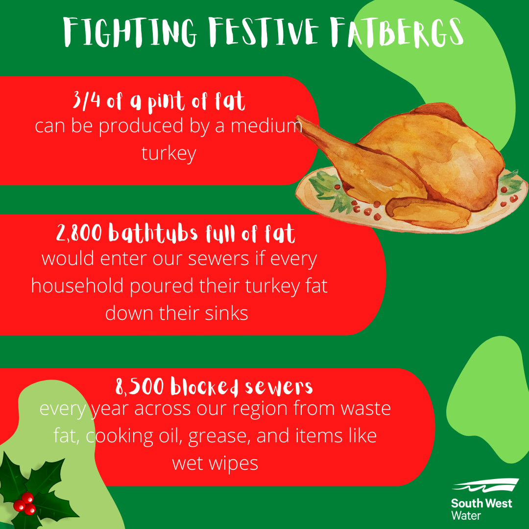 Festive Fatbergs: South West could fill over 2,800 bathtubs with fat from Christmas turkeys