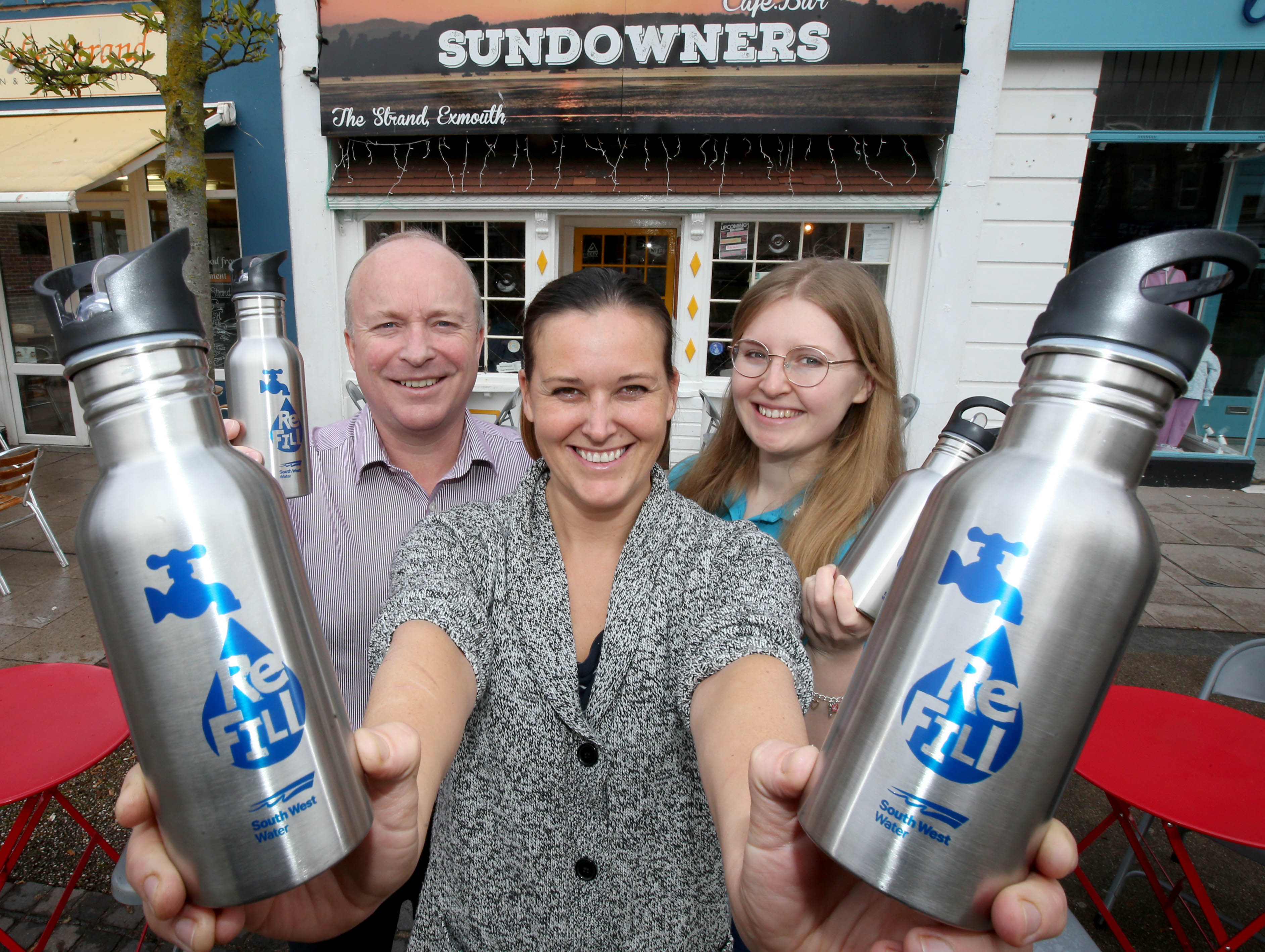 Exmouth café joins the growing ReFill Revolution to combat pollution from plastic bottles