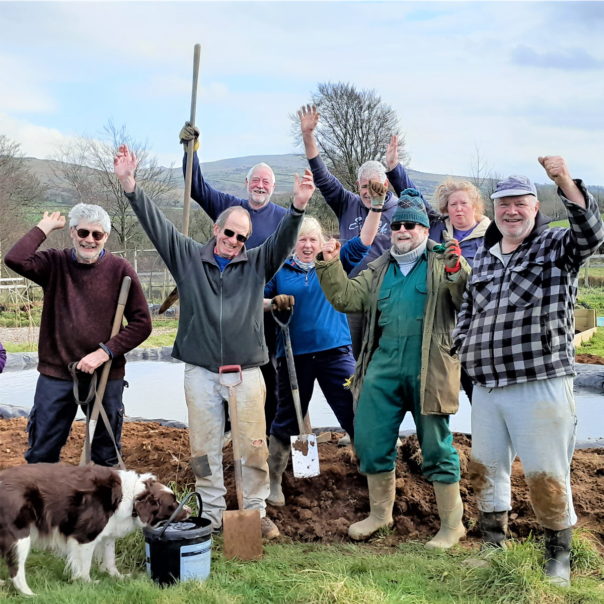 Mary Tavy allotment holders get their hands dirty to save water and their plants!