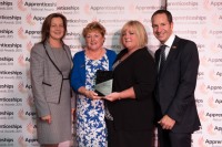 image depicting The South West Water team collecting the award