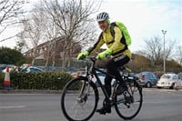 image depicting South West Water employee Andre Van Thiel cycles to and from work