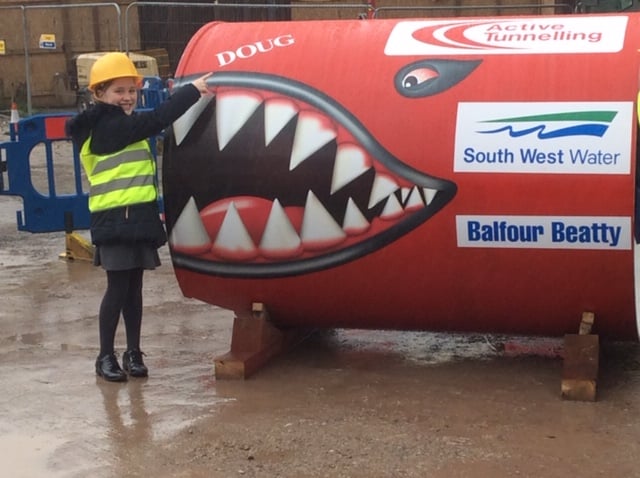 Meet Doug: The tunnelling dragon speeding up roadworks in Plymouth